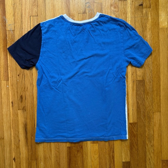 Polo Ralph Lauren Big Pony Color Block T-Shirt Youth Size Large 14/16 Blue White - Picture 8 of 8
